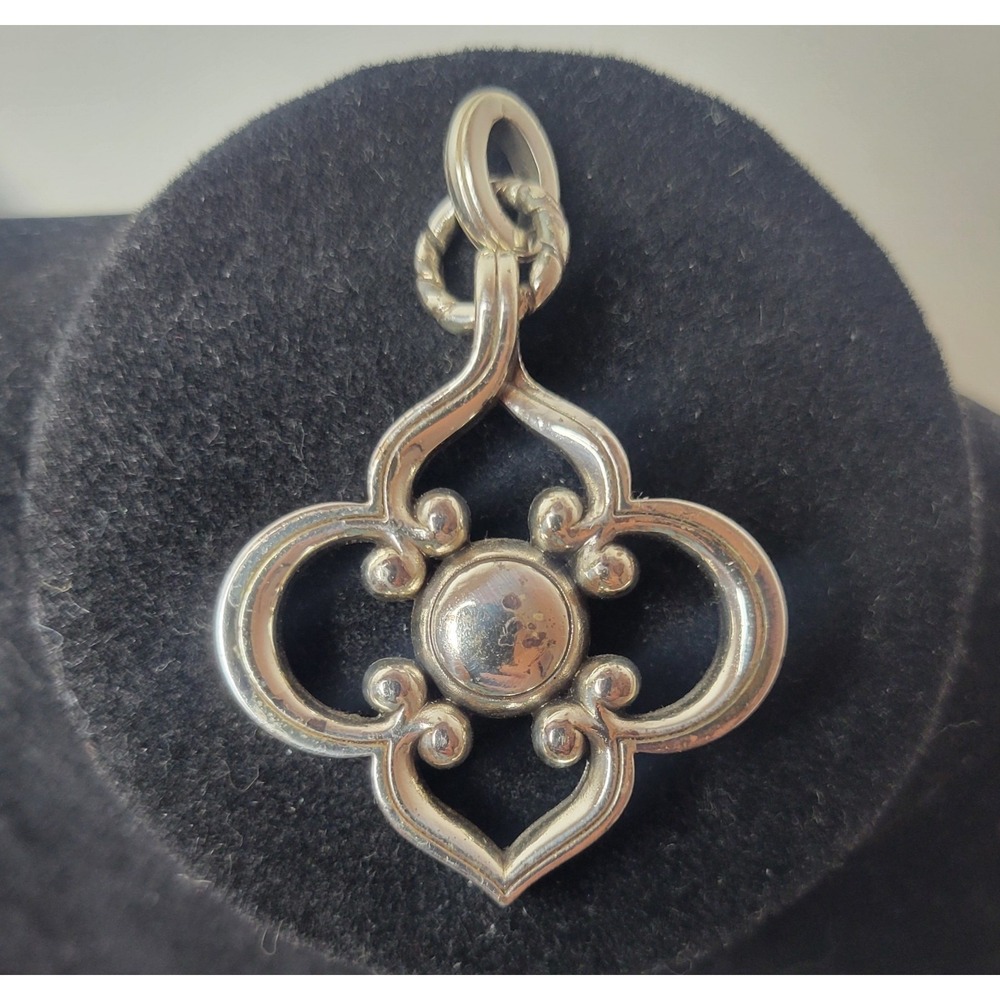 Brighton Toledo Crystal Silver Tone Pendant Ladies Jewelry - Picture 2 of 4